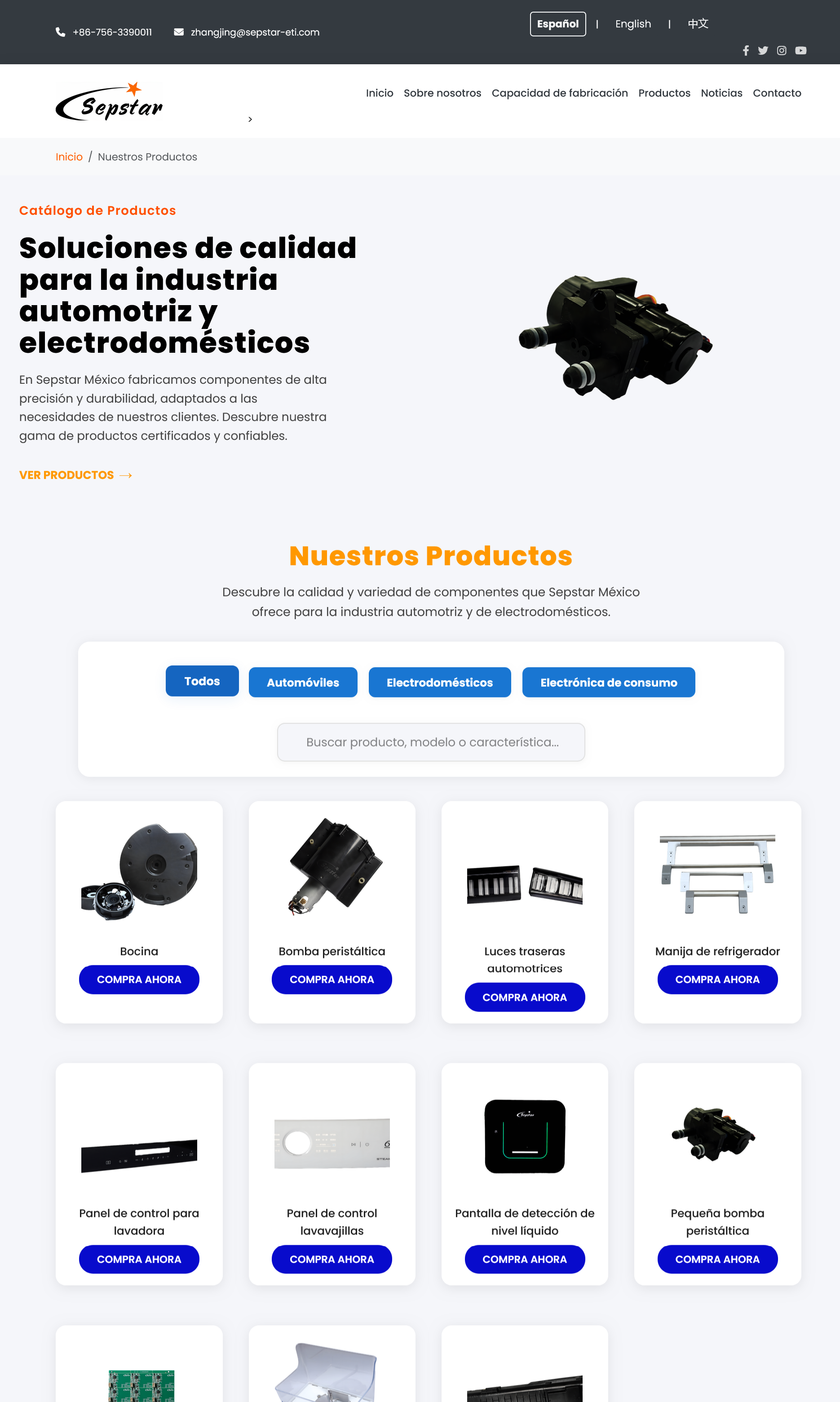 Pagina Web Fabrica 2