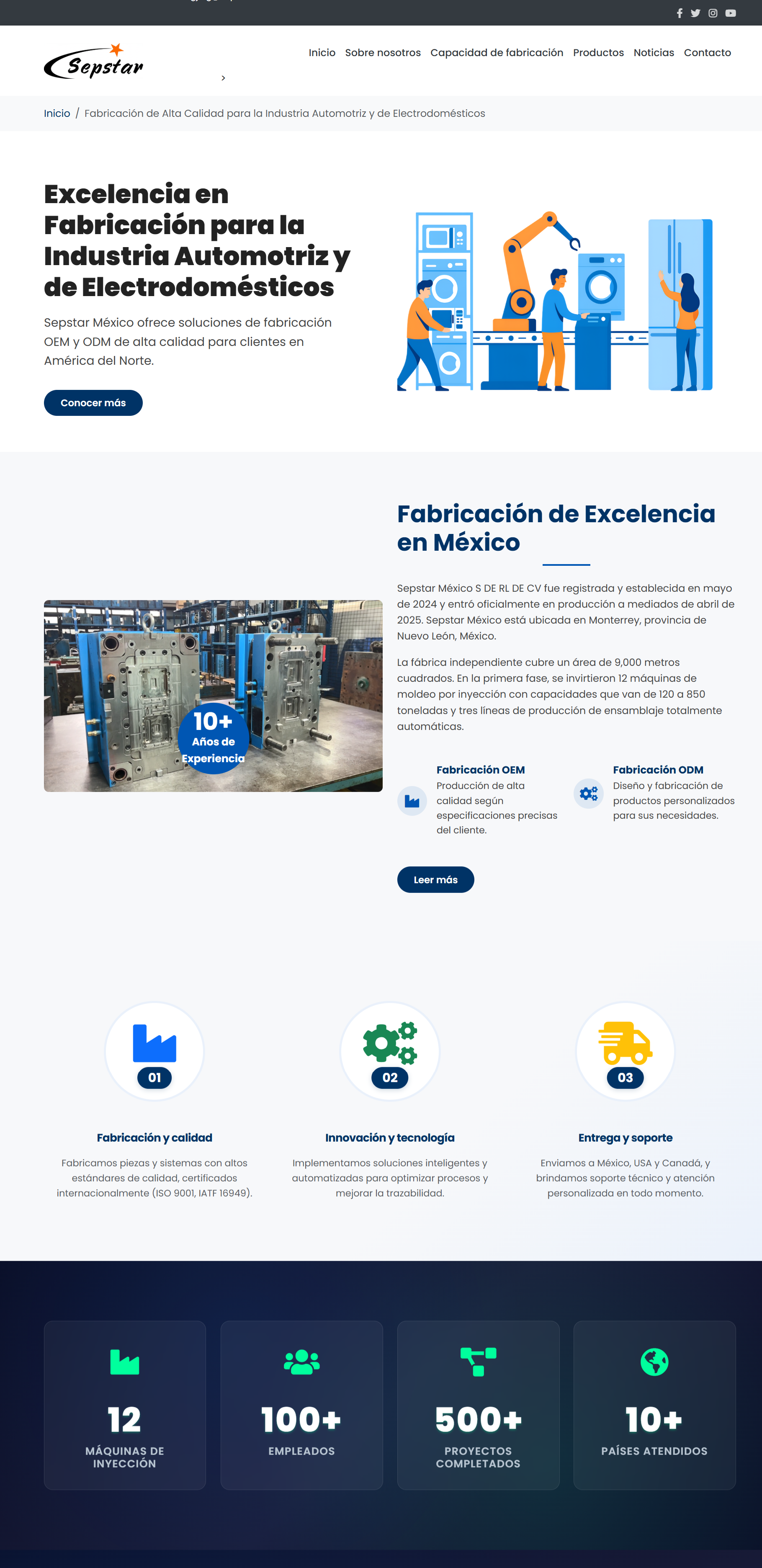 Pagina Web Fabrica 1